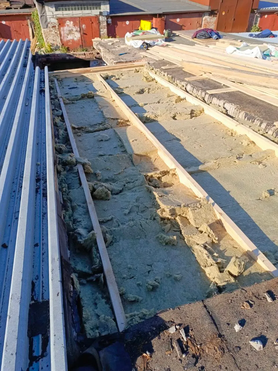 Капитальный ремонт кровли гаража, монтаж балок и наплавляемых материалов, Беларусь - фото 4